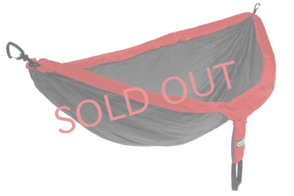 画像1: ENO DoubleNest Deluxe Hammock Red/Charcoal ダブルネスト デラックス ハンモック Red/Charcoal (1)