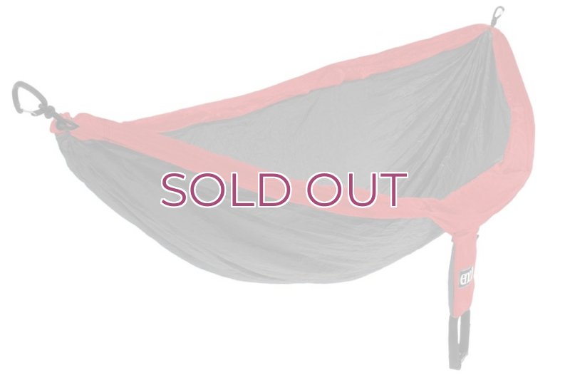 画像1: ENO DoubleNest Deluxe Hammock Red/Charcoal ダブルネスト デラックス ハンモック Red/Charcoal (1)