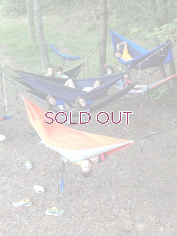 画像5: ENO DoubleNest Deluxe Hammock Red/Charcoal ダブルネスト デラックス ハンモック Red/Charcoal (5)