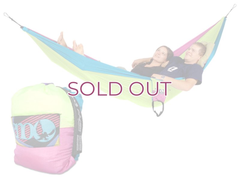 画像2: ENO Eagle Nest Outfitters DoubleNest Hammock イノー ダブルネスト ハンモック 3色カラー Retro Tri  (2)