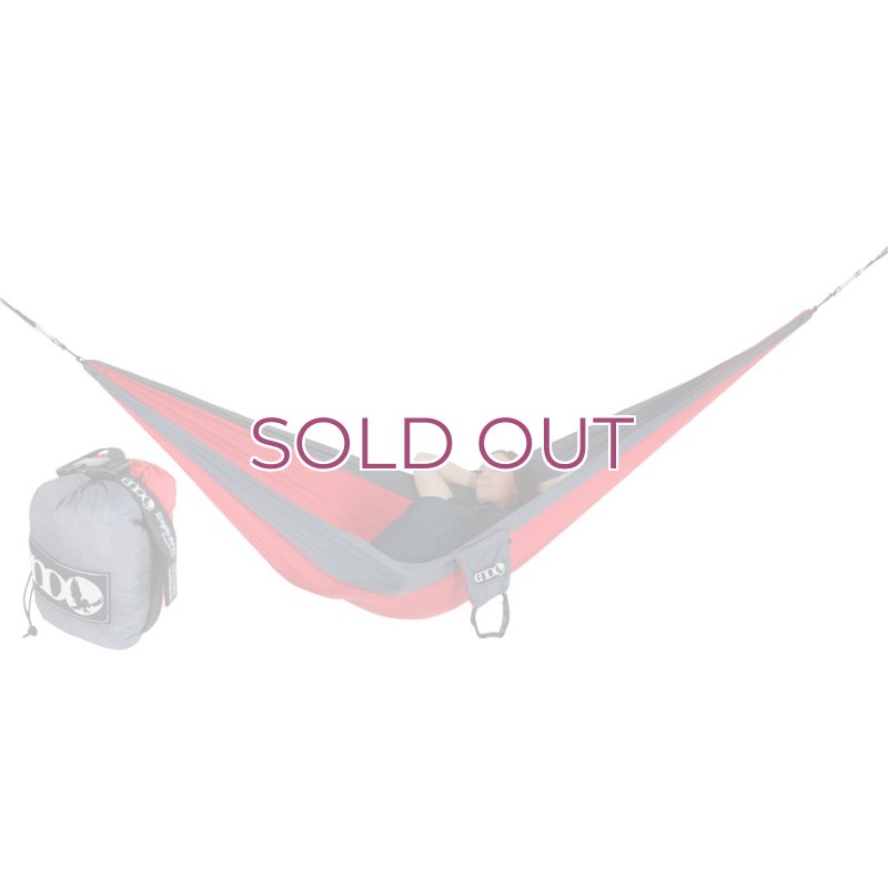 画像3: ENO SingleNest Hammock Orange/Grey ENO シングルネスト ハンモック  (3)
