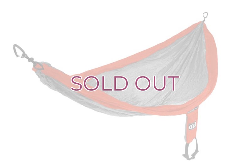 画像1: ENO SingleNest Hammock Orange/Grey ENO シングルネスト ハンモック  (1)