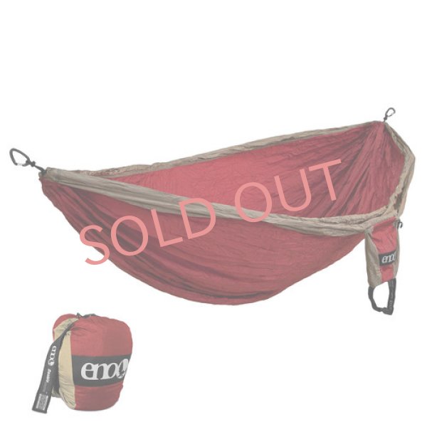 画像1: ENO Eagle Nest Outfitters DoubleNest Hammock イノー ダブルネスト ハンモック tomato/khaki  (1)