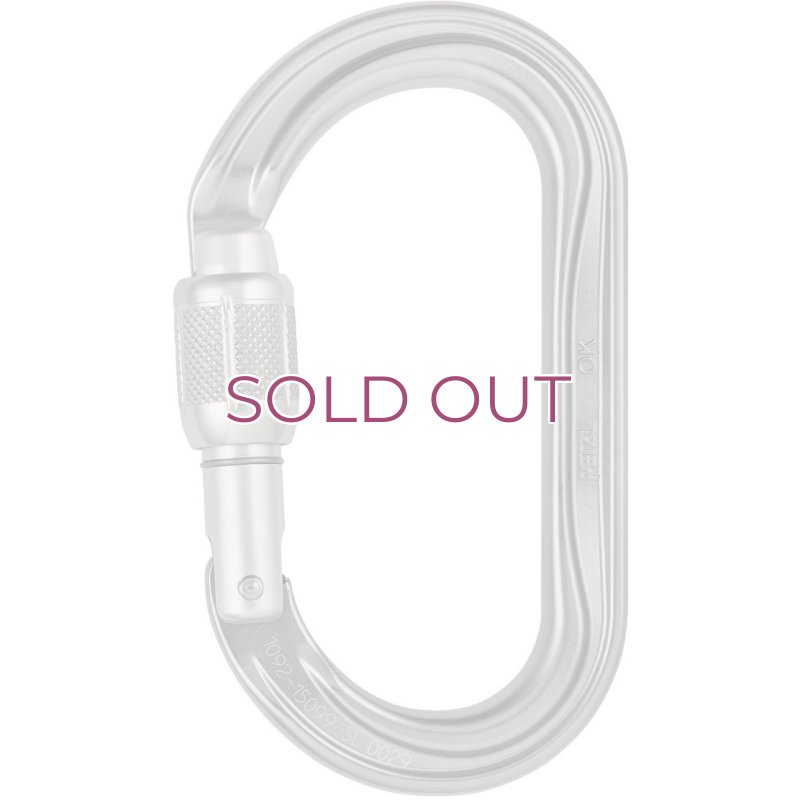 画像2: PETZL OK Locking Carabiner Screw Lock Oval  ペツル OK オーケー ロッキング カラビナ スクリューロック  オーバル (2)