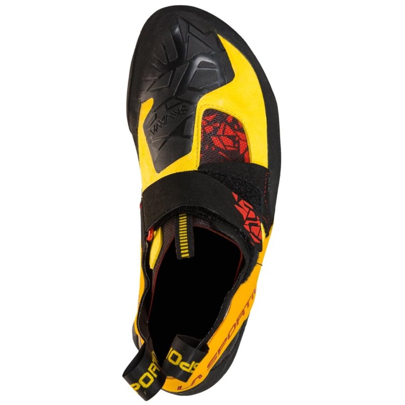 画像5: La Sportiva SKWAMA Black/Yellow ZFCS005  スポルティバ スクワマ ブラック イエロー クライミングシューズ (5)