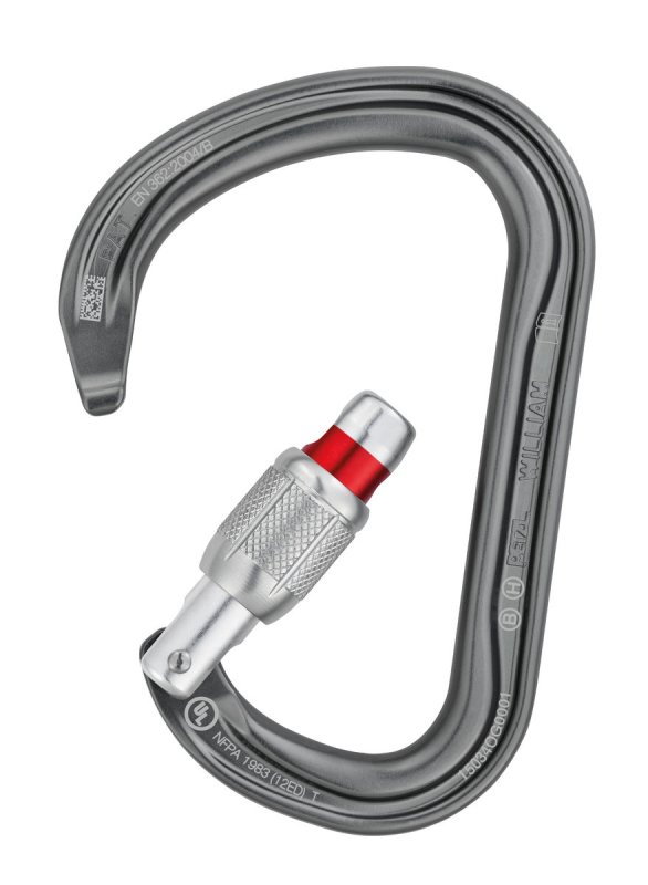 画像3: PETZL WILLIAM SCREW ROCKING CARABINER ペツル ウィリアム スクリューロック カラビナ (3)