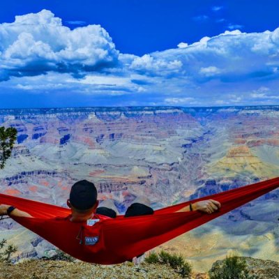 画像1: ENO Eagle Nest Outfitters DoubleNest Hammock イーノ ダブルネスト ハンモック Sapphire/Yellow