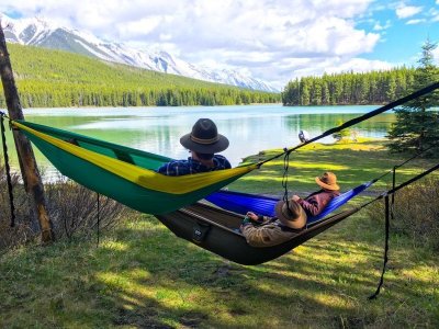 画像1: ENO Eagle Nest Outfitters DoubleNest Hammock イノー ダブルネスト ハンモック  Purple/Teal