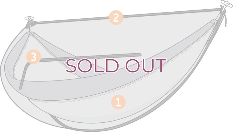 画像11: ENO Guardian SL Bugnet Hammock  2023 イーノ ガーディアン SL バグネット ハンモック用虫除けネット 蚊帳 (11)