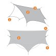 画像4: ENO Eagle Nest Outfitters ENO DryFly Rain Tarp 2020 イーノ ドライフライ レインタープ 防水タープ (4)