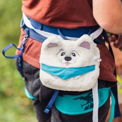 画像1: YY Vertical Samoyed Dog Chalk Bag  ワイワイバーチカル サモエド 犬 チョークバッグ