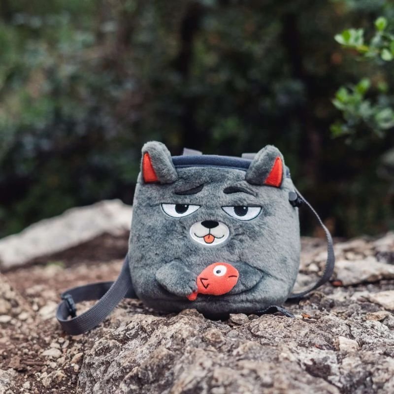画像4: YY Vertical Cat Chalk Bag  ワイワイバーチカル キャット 猫 チョークバッグ  (4)