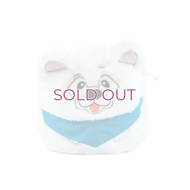 画像1: YY Vertical Samoyed Dog Chalk Bag  ワイワイバーチカル サモエド 犬 チョークバッグ (1)