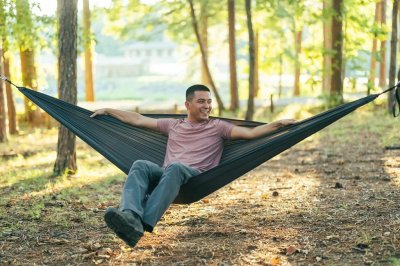 画像3: ENO TravelNest Hammock + Straps Combo Moss イーノ トラベルネスト ハンモック + ストラップ セット モスグリーン