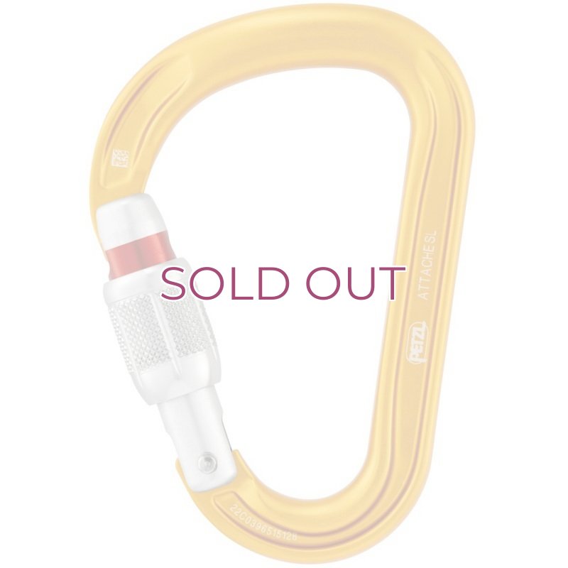 画像1: PETZL Attache SCREW ROCKING CARABINER ペツル アタッシュ スクリューロック カラビナ (1)