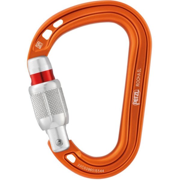 画像1: PETZL Rocha SCREW ROCKING CARABINER Orange  ペツル ロシャ スクリューロック カラビナ オレンジ (1)