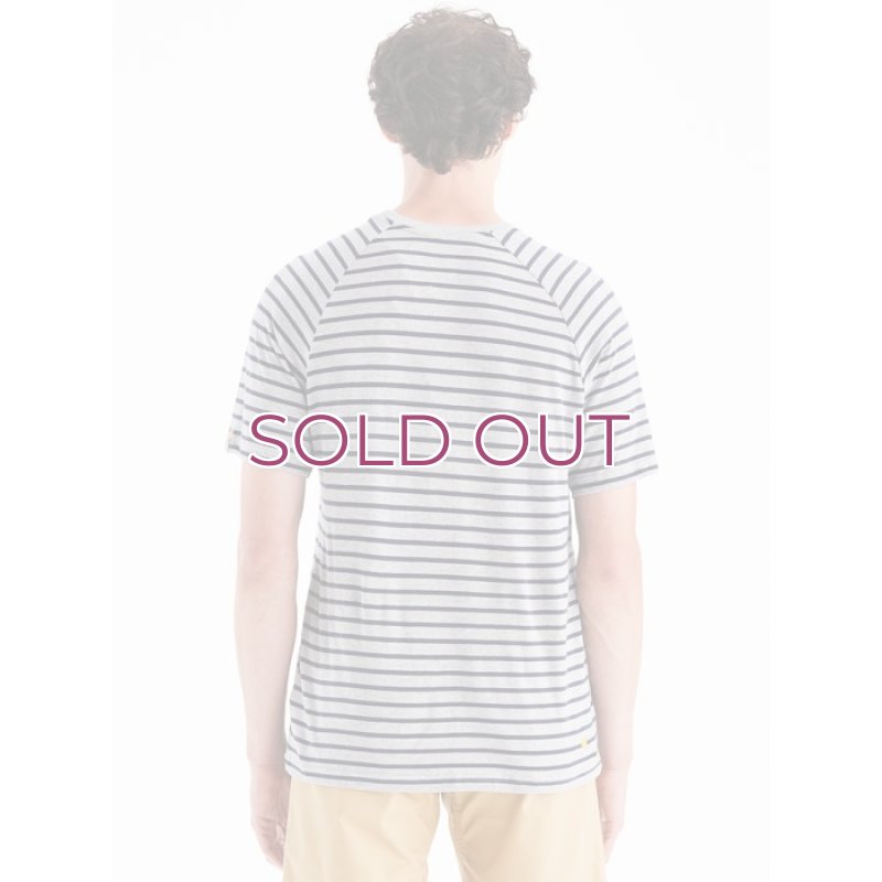 画像5: MOON Men’s Striped TTS Technical T-Shirt  ムーン ストライプ ボーダー テクニカル Tシャツ (5)