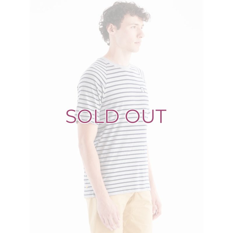 画像4: MOON Men’s Striped TTS Technical T-Shirt  ムーン ストライプ ボーダー テクニカル Tシャツ (4)