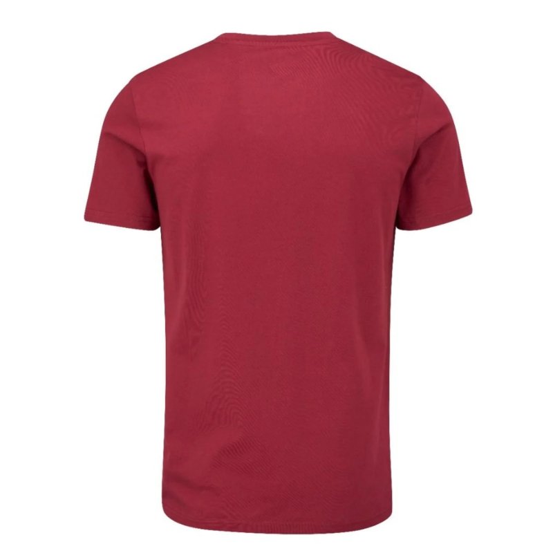 画像2: MOON Train Hard Badge T-Shirt Burgundy  ムーン トレイン ハード Tシャツ バーガンディ ワインレッド (2)