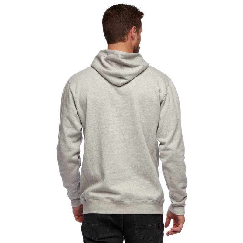 画像3: Black Diamond Men's Stacked Logo Hoody Nickel Heather ブラックダイヤモンドスタックド ロゴ フーディ 男性用 スウェット トレーナー (3)