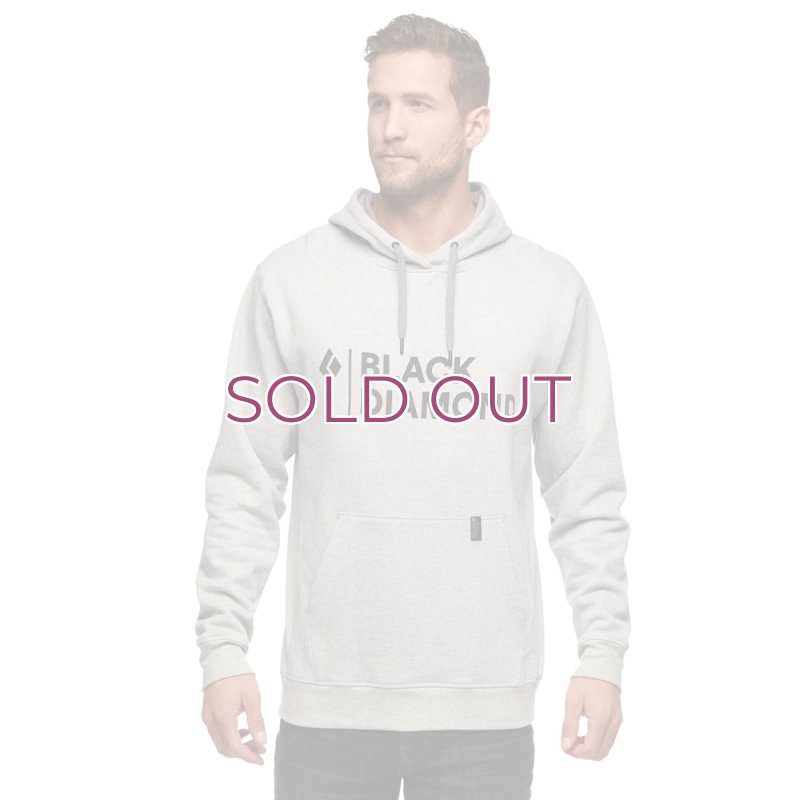 画像2: Black Diamond Men's Stacked Logo Hoody Nickel Heather ブラックダイヤモンドスタックド ロゴ フーディ 男性用 スウェット トレーナー (2)