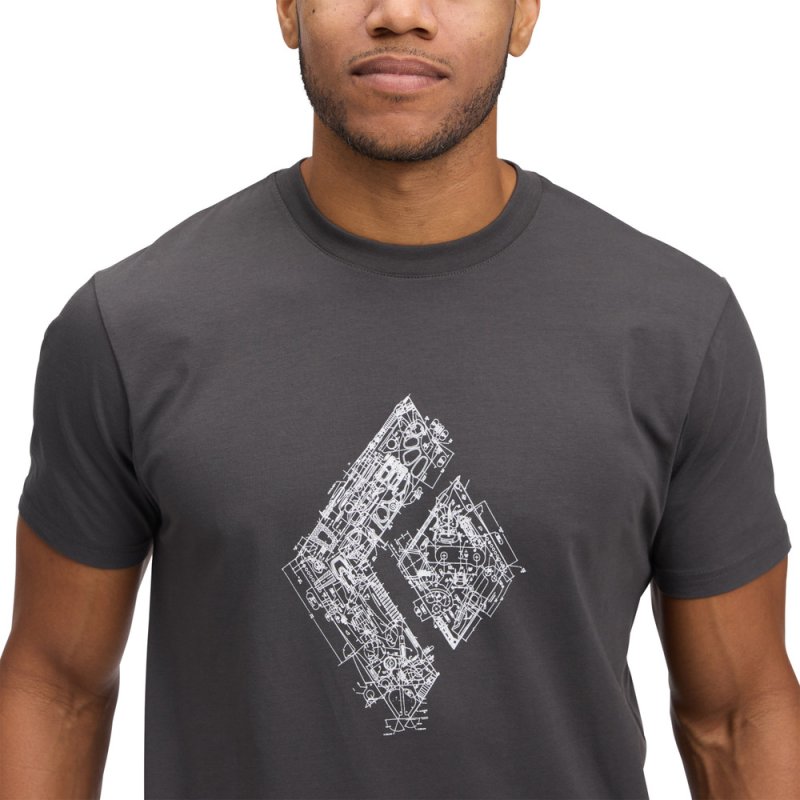 画像14: Blackdiamond Men's Engineered Diamond Short Sleeve Tee  ブラックダイヤモンド エンジニア TEE 男性用 Tシャツ (14)
