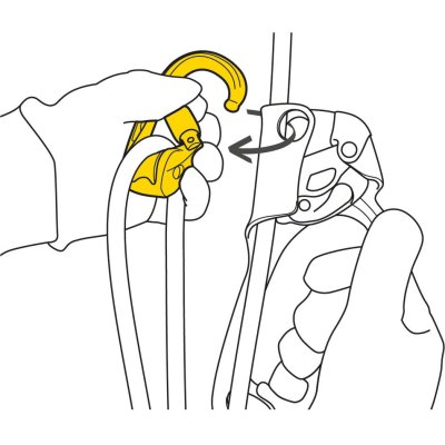 画像1: PETZL ROLLCLIP Z Lock CARABINER Pulley P75  ペツル ロールクリップ Ｚ カラビナ型プーリー