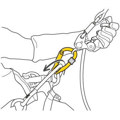 画像2: PETZL ROLLCLIP Z Lock CARABINER Pulley P75  ペツル ロールクリップ Ｚ カラビナ型プーリー