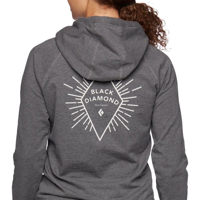 画像6: Black Diamond Women's Rays Pullover Hoody Heather  ブラックダイヤモンド レイズ プルオーバー フーディ 女性用 スウェット トレーナー (6)