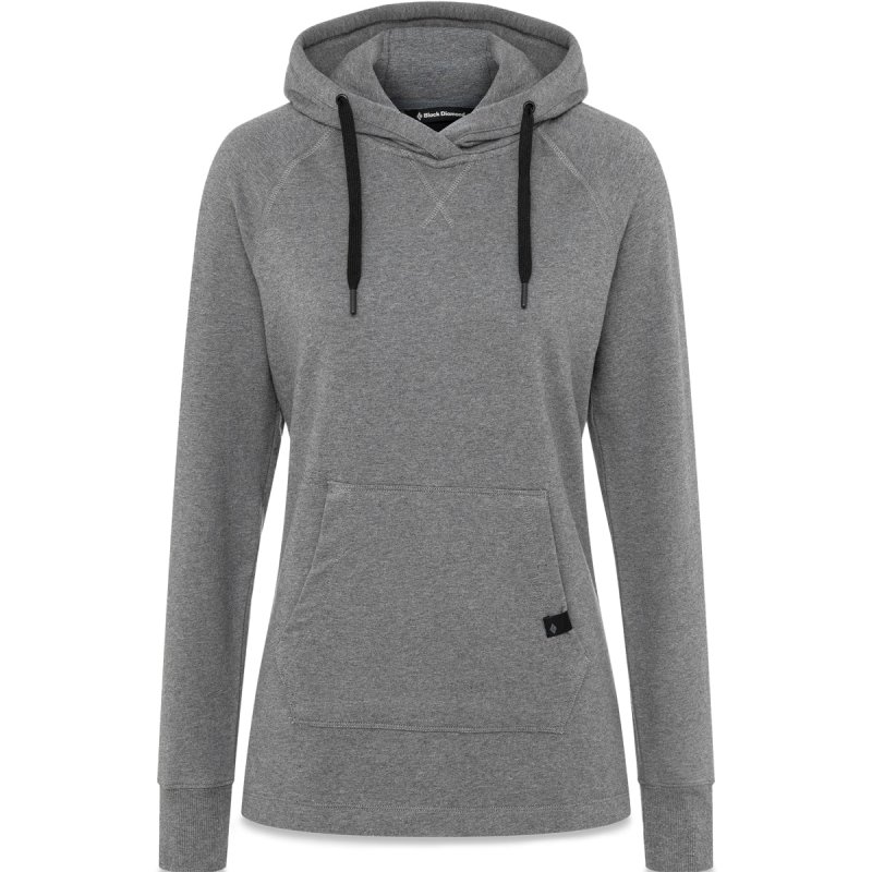 画像2: Black Diamond Women's Rays Pullover Hoody Heather  ブラックダイヤモンド レイズ プルオーバー フーディ 女性用 スウェット トレーナー (2)