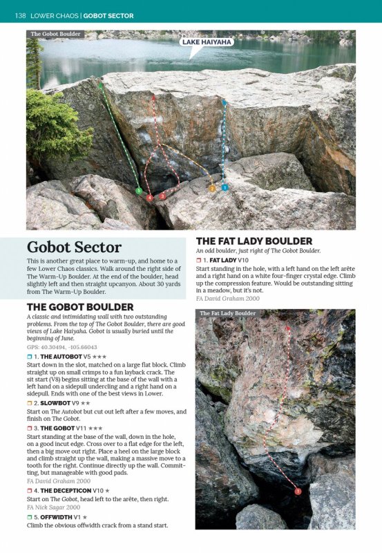 画像3: Climbing guide Rocky Mountain National Park Bouldering Guide 2023 ボルダリング ガイドブック アメリカ ロッキーマウンテン ボルダリング トポ 海外トポ 2023年版 (3)