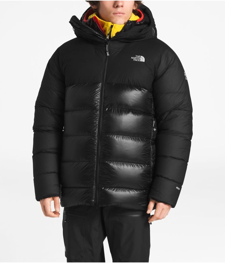 【美品】  THE NORTH FACE / ザノースフェイス | SUMMIT L6 AW DOWN BELAY PARKA バイカラー フード ダウン ジャケット タグ付き | M | イエロー / ブラック | メンズ